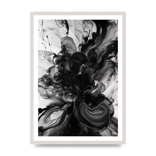 Organic Shapes in Black and White Art