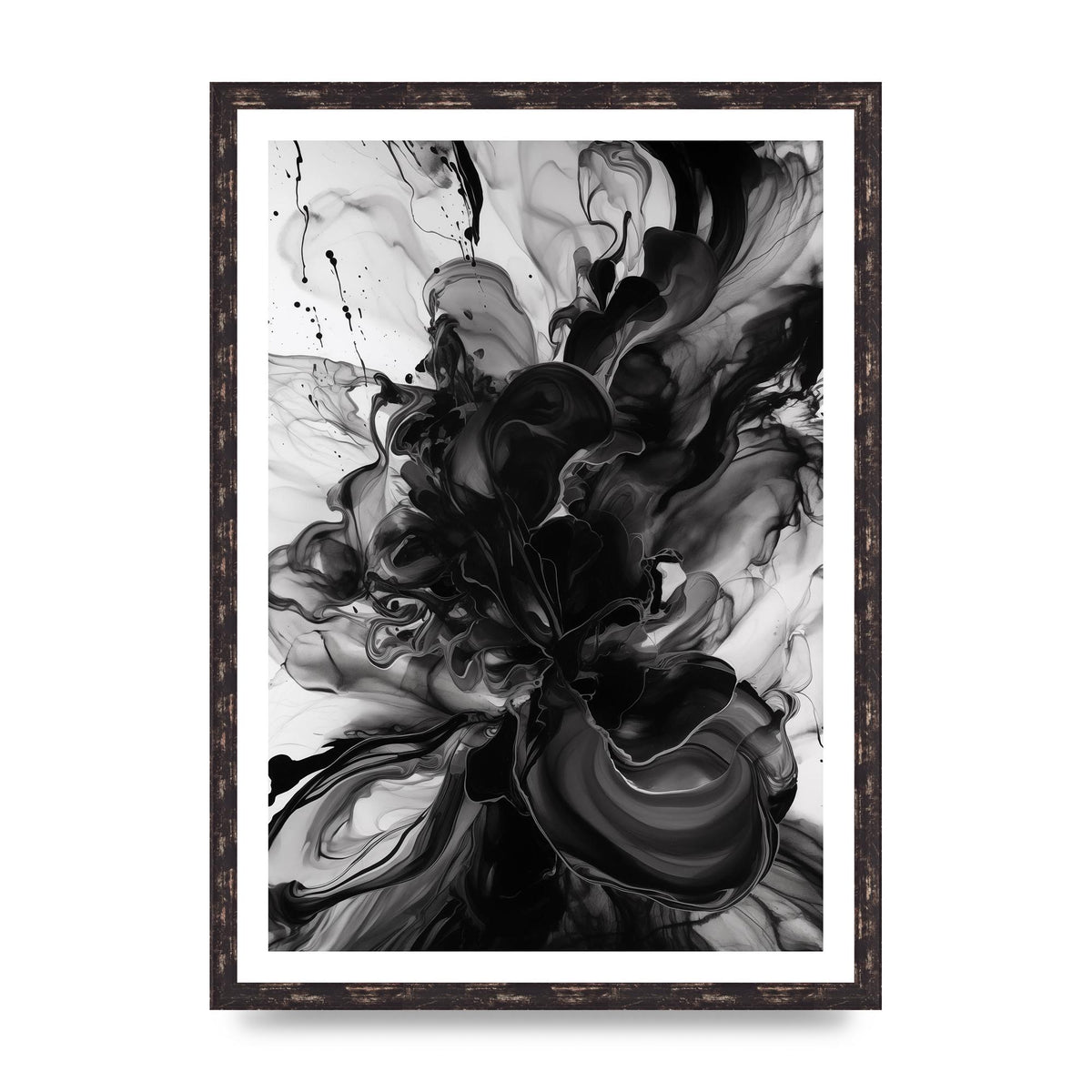 Organic Shapes in Black and White Art