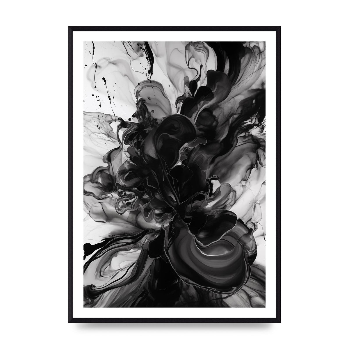 Organic Shapes in Black and White Art