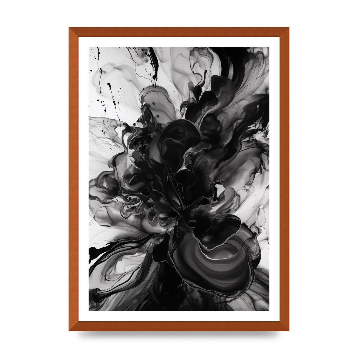 Organic Shapes in Black and White Art