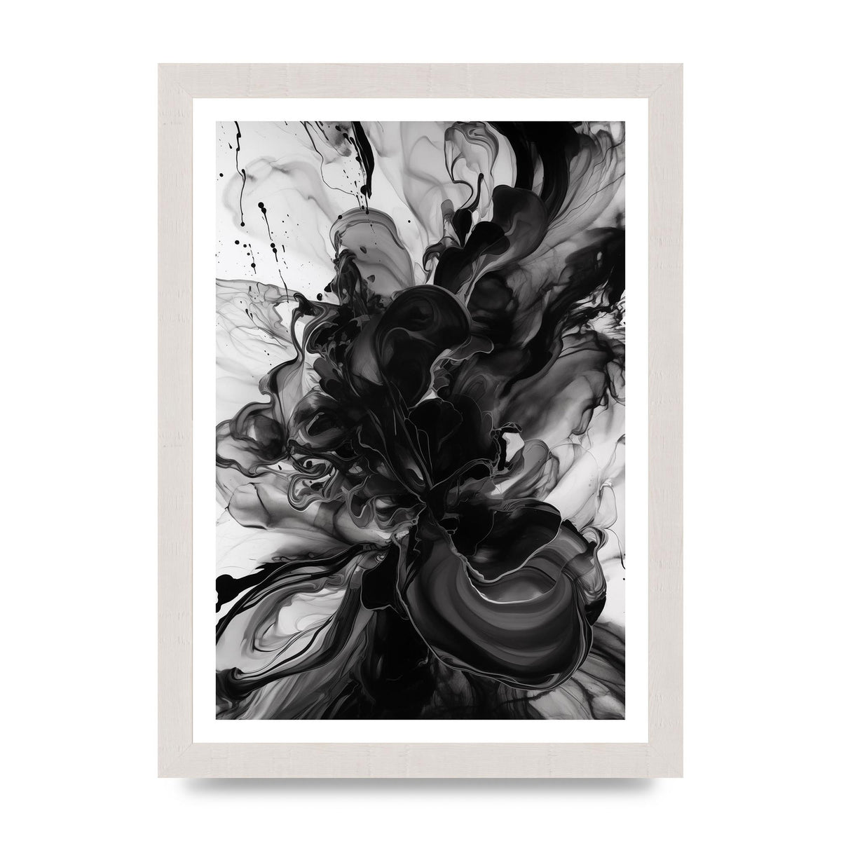 Organic Shapes in Black and White Art