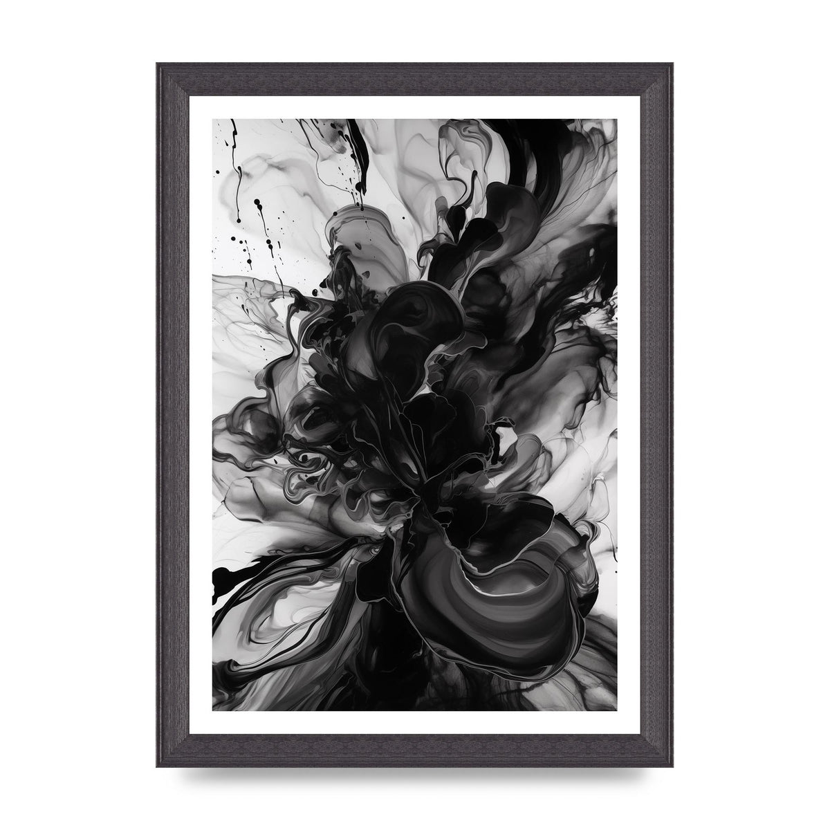 Organic Shapes in Black and White Art