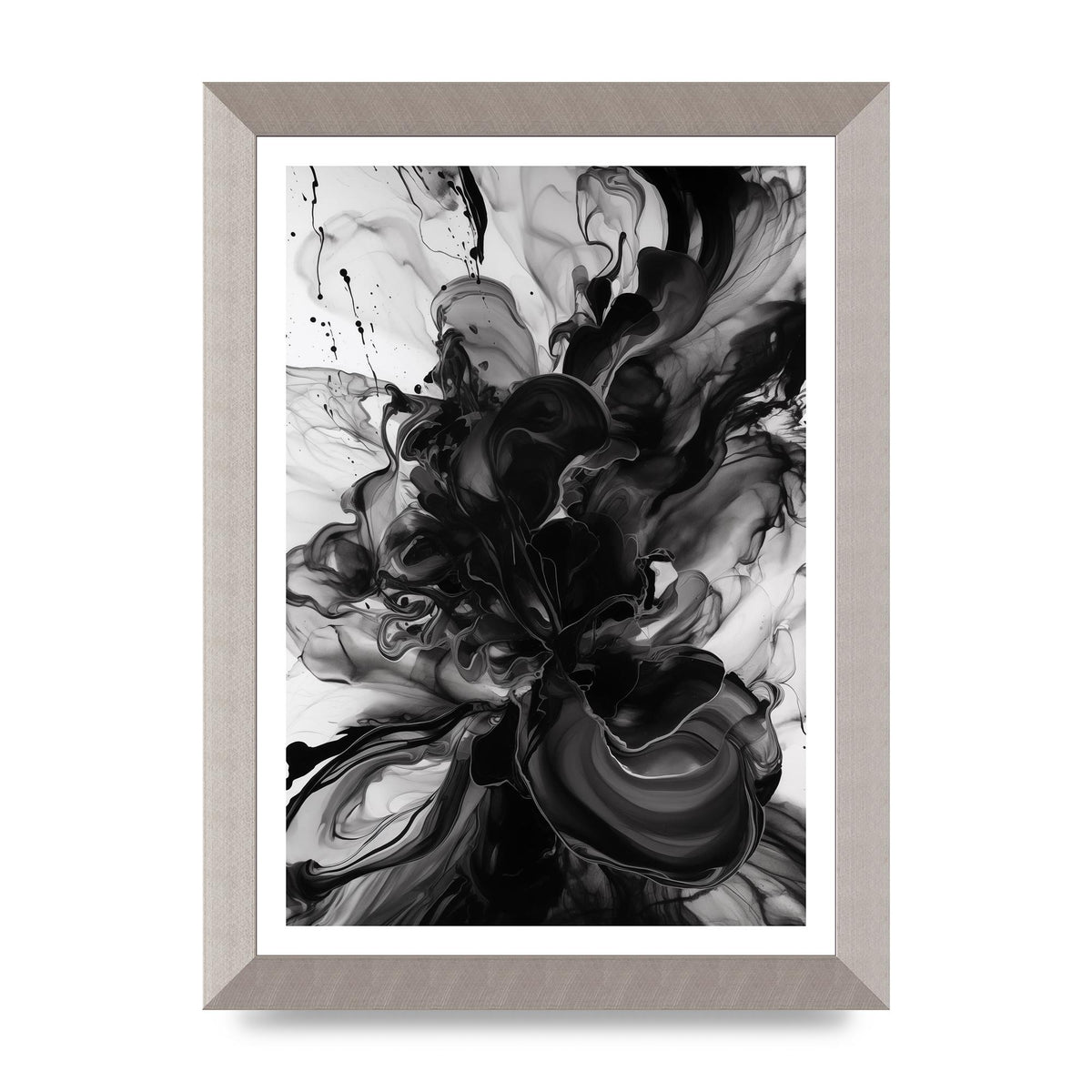 Organic Shapes in Black and White Art