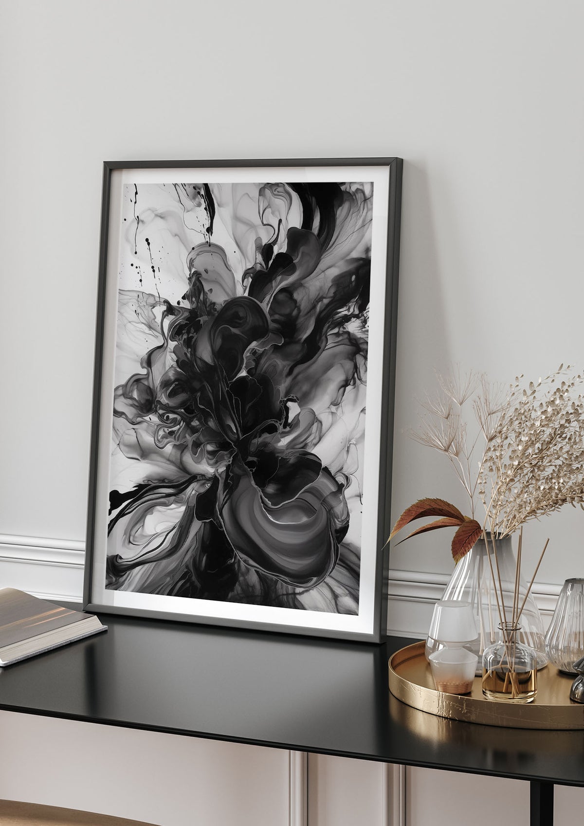 Organic Shapes in Black and White Art