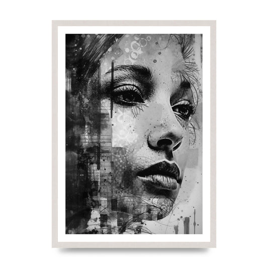 Monochrome Photo Fusion Emotive Montage