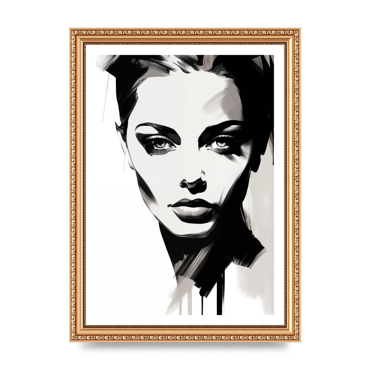Simple and Elegant Abstract Portrait
