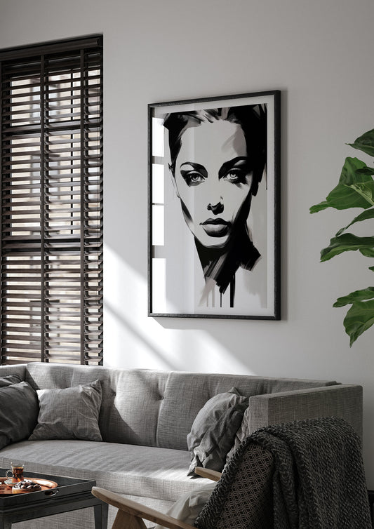 Simple and Elegant Abstract Portrait