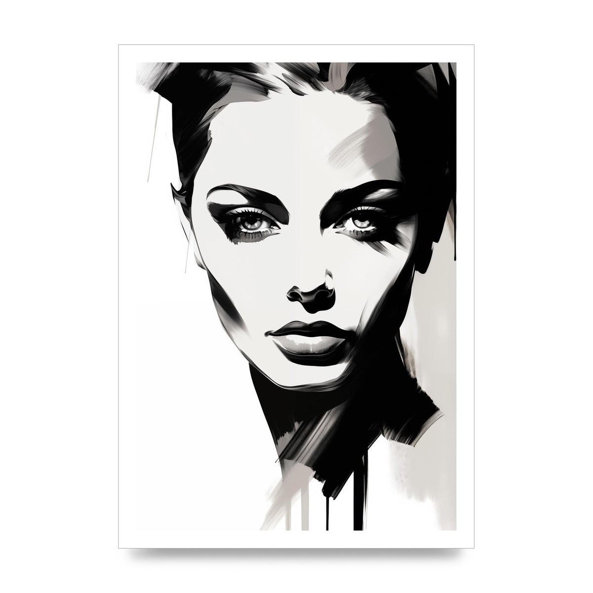 Simple and Elegant Abstract Portrait