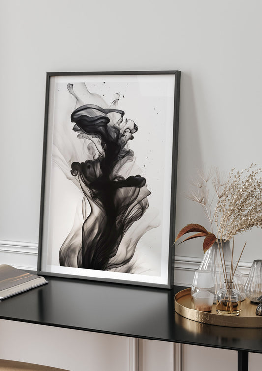 Organic Shapes in Serene Black and White
