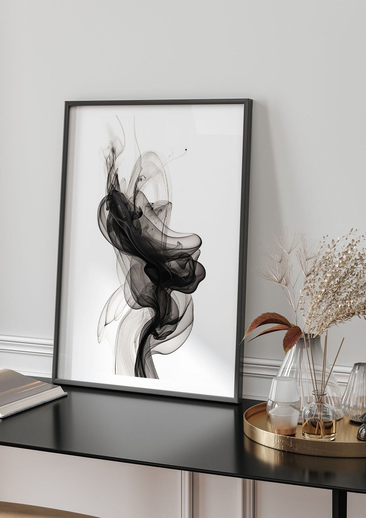 Serene Minimalist Black and White Art