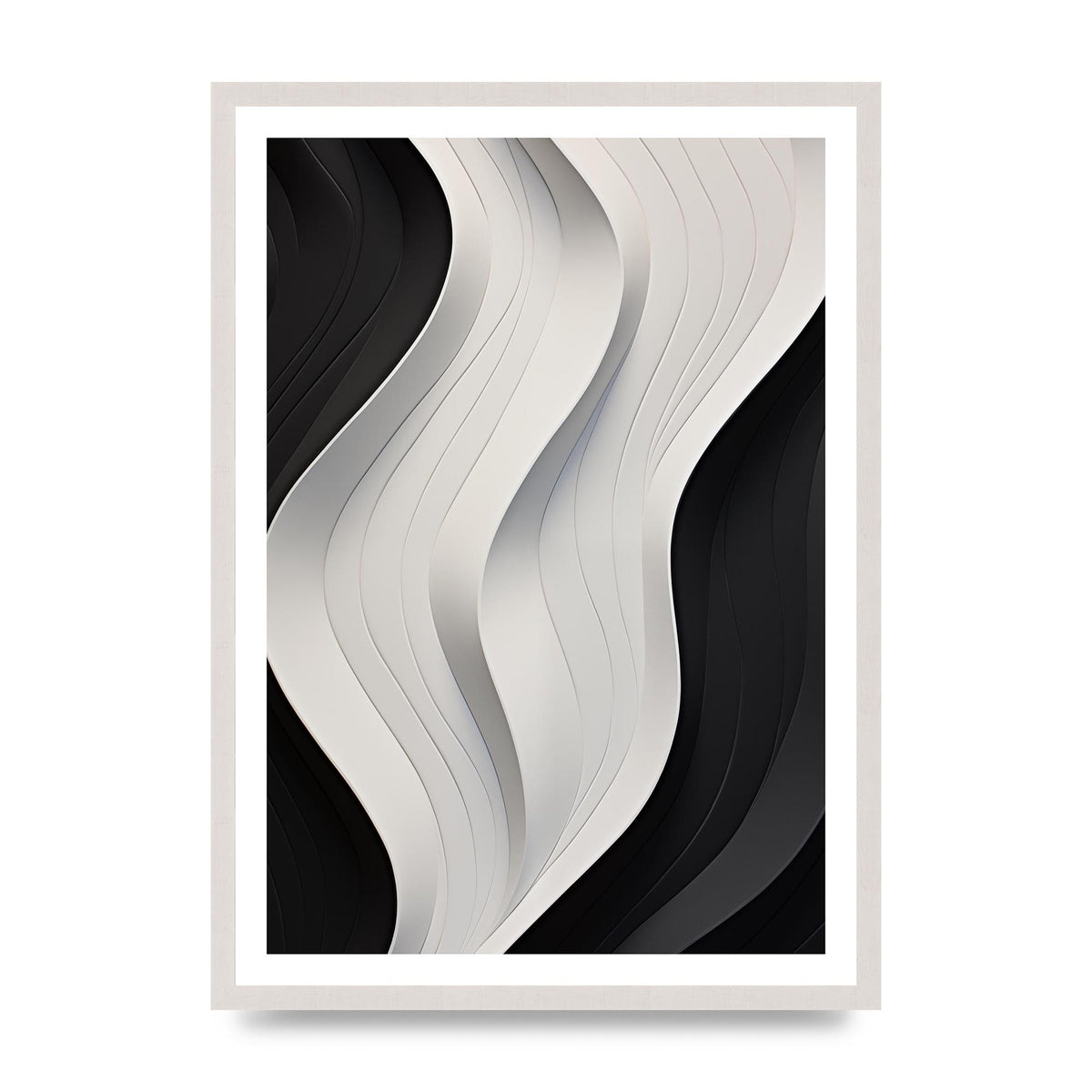 Bold Geometric Pattern in Black and White