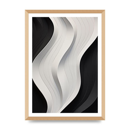 Bold Geometric Pattern in Black and White