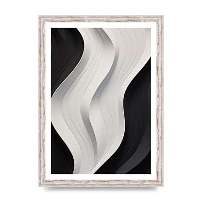 Bold Geometric Pattern in Black and White