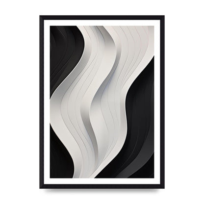 Bold Geometric Pattern in Black and White