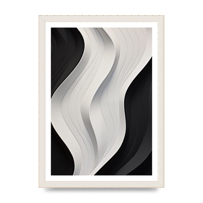 Bold Geometric Pattern in Black and White