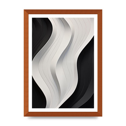 Bold Geometric Pattern in Black and White