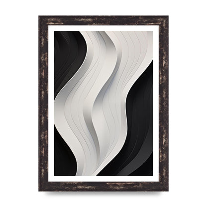 Bold Geometric Pattern in Black and White