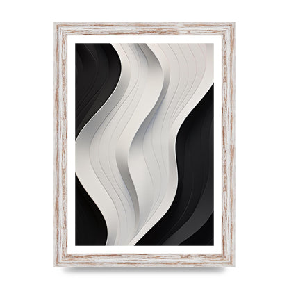 Bold Geometric Pattern in Black and White