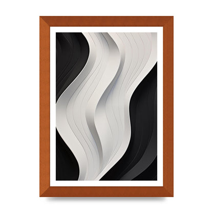 Bold Geometric Pattern in Black and White