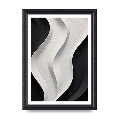 Bold Geometric Pattern in Black and White