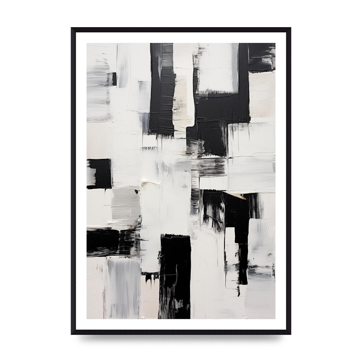 Enthralling Geometric Black and White Art