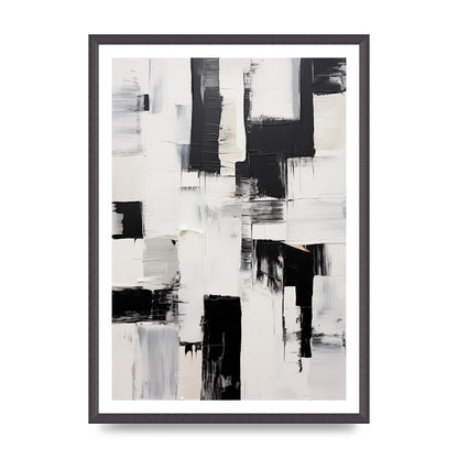 Enthralling Geometric Black and White Art