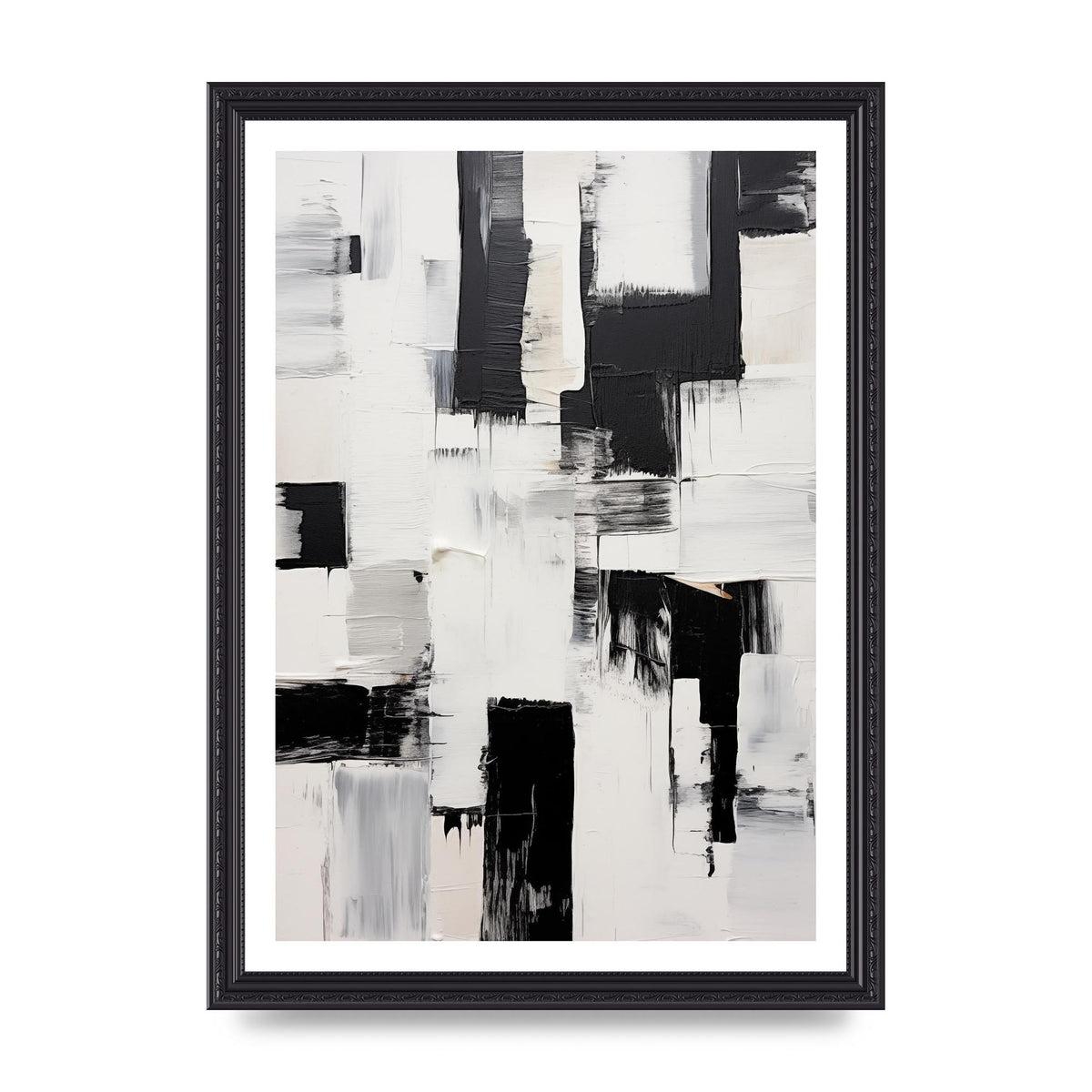 Enthralling Geometric Black and White Art
