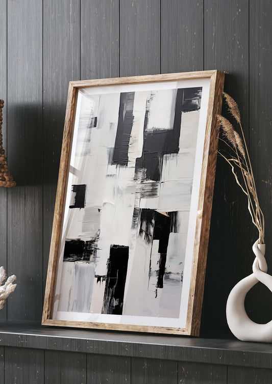 Enthralling Geometric Black and White Art