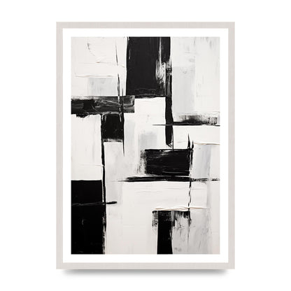 Captivating Geometric Black and White Pattern