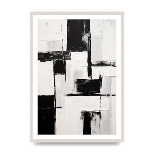 Captivating Geometric Black and White Pattern