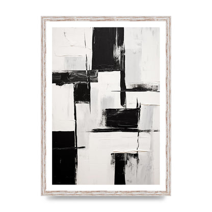 Captivating Geometric Black and White Pattern