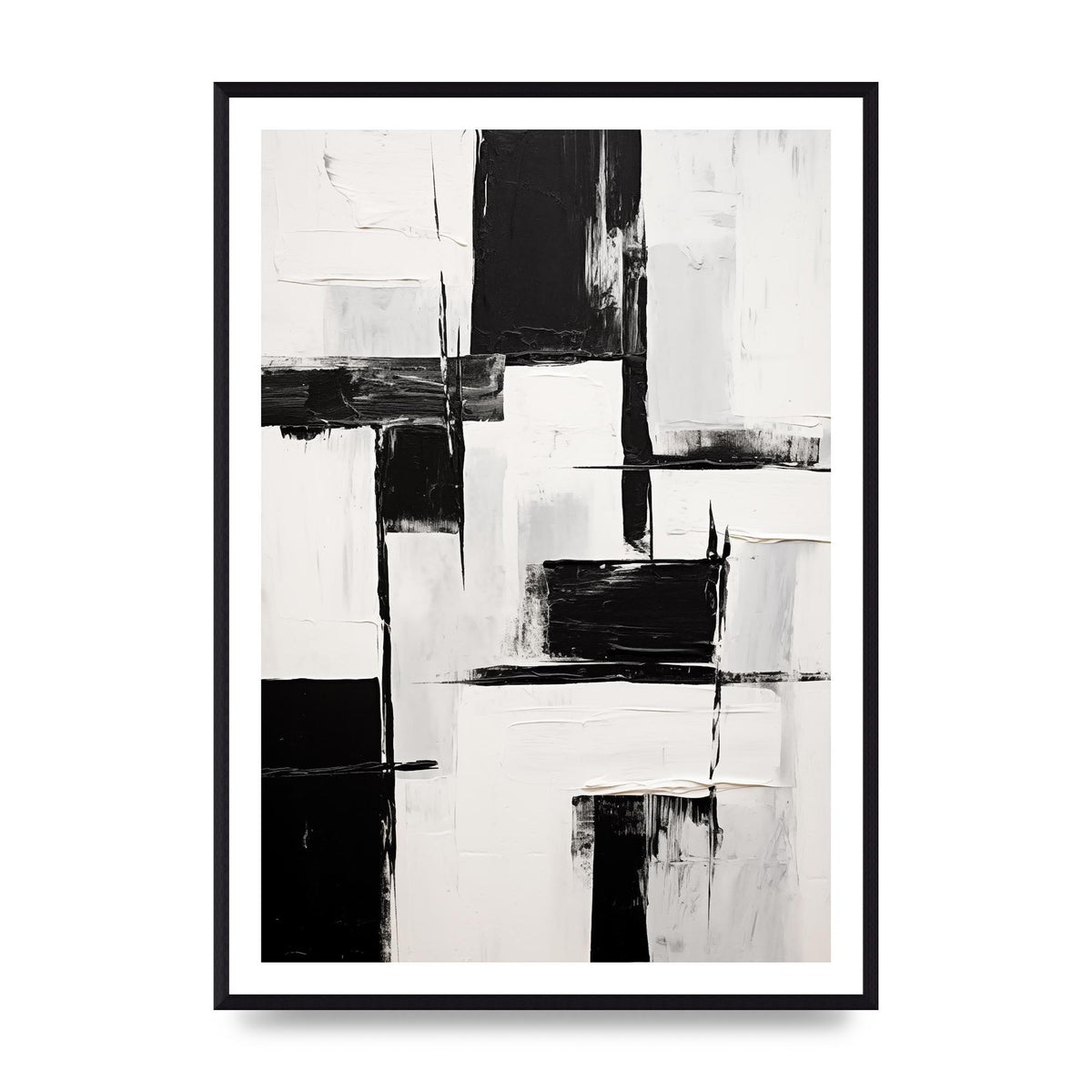 Captivating Geometric Black and White Pattern
