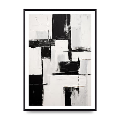 Captivating Geometric Black and White Pattern