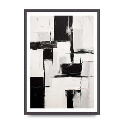 Captivating Geometric Black and White Pattern