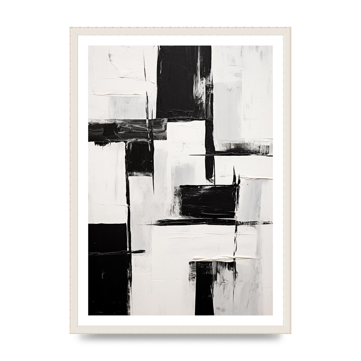 Captivating Geometric Black and White Pattern