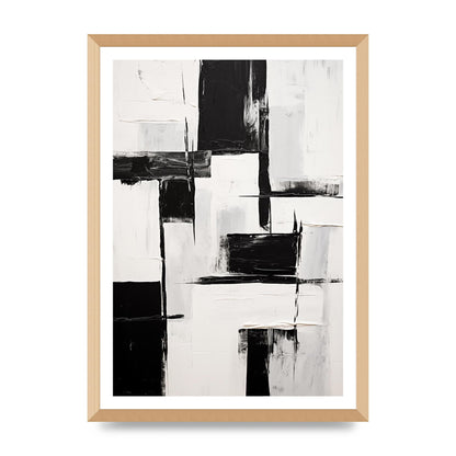 Captivating Geometric Black and White Pattern