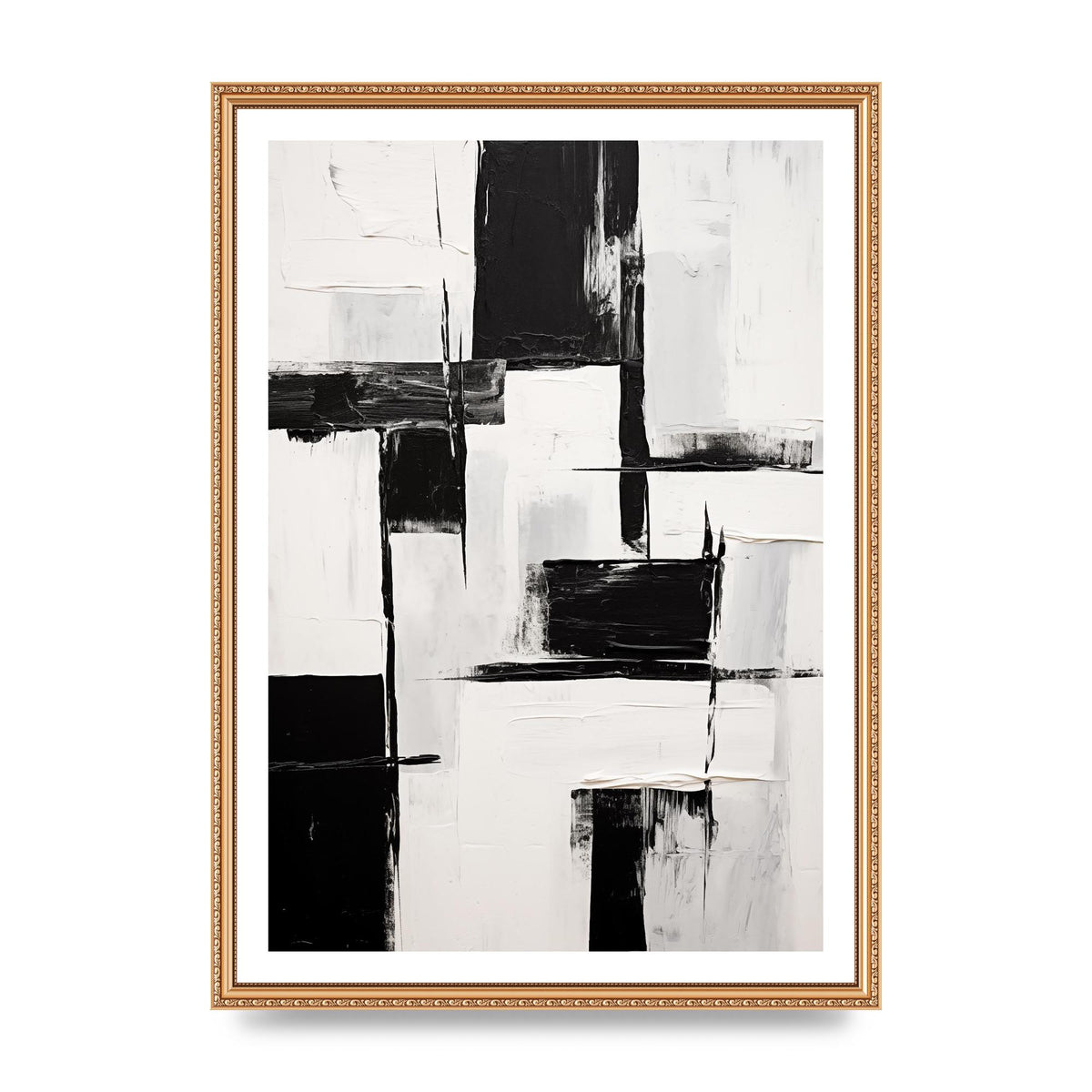 Captivating Geometric Black and White Pattern