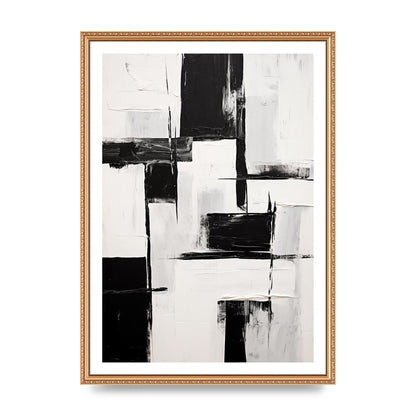 Captivating Geometric Black and White Pattern