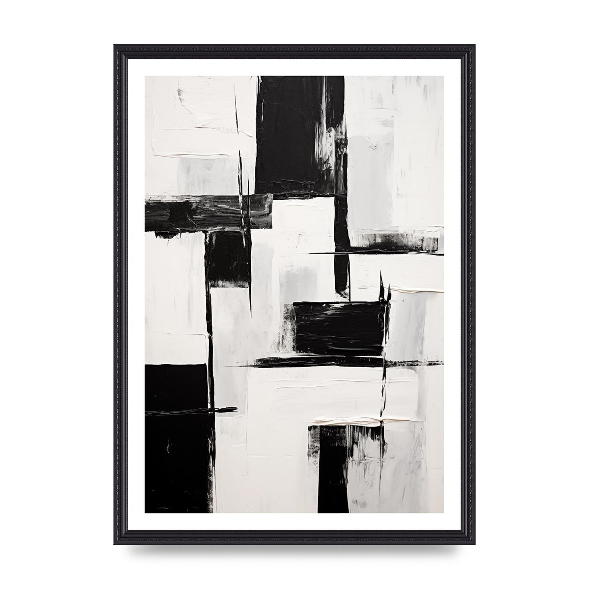 Captivating Geometric Black and White Pattern