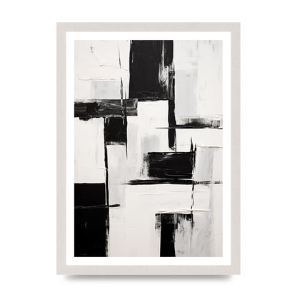 Captivating Geometric Black and White Pattern