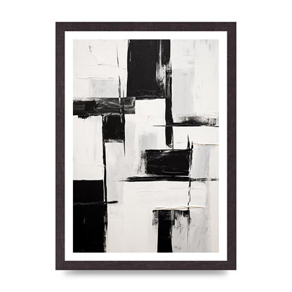 Captivating Geometric Black and White Pattern