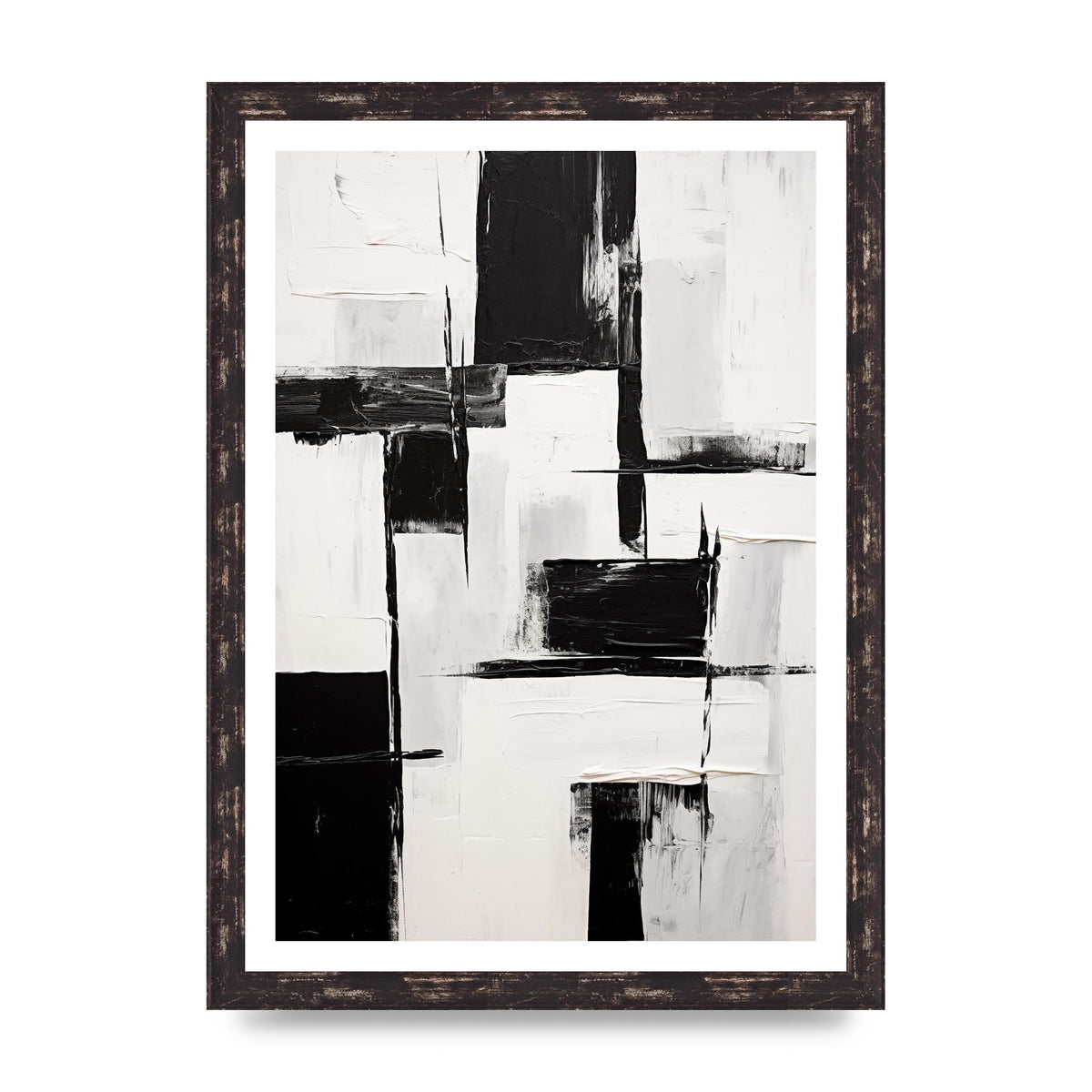 Captivating Geometric Black and White Pattern