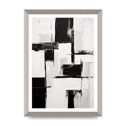 Captivating Geometric Black and White Pattern