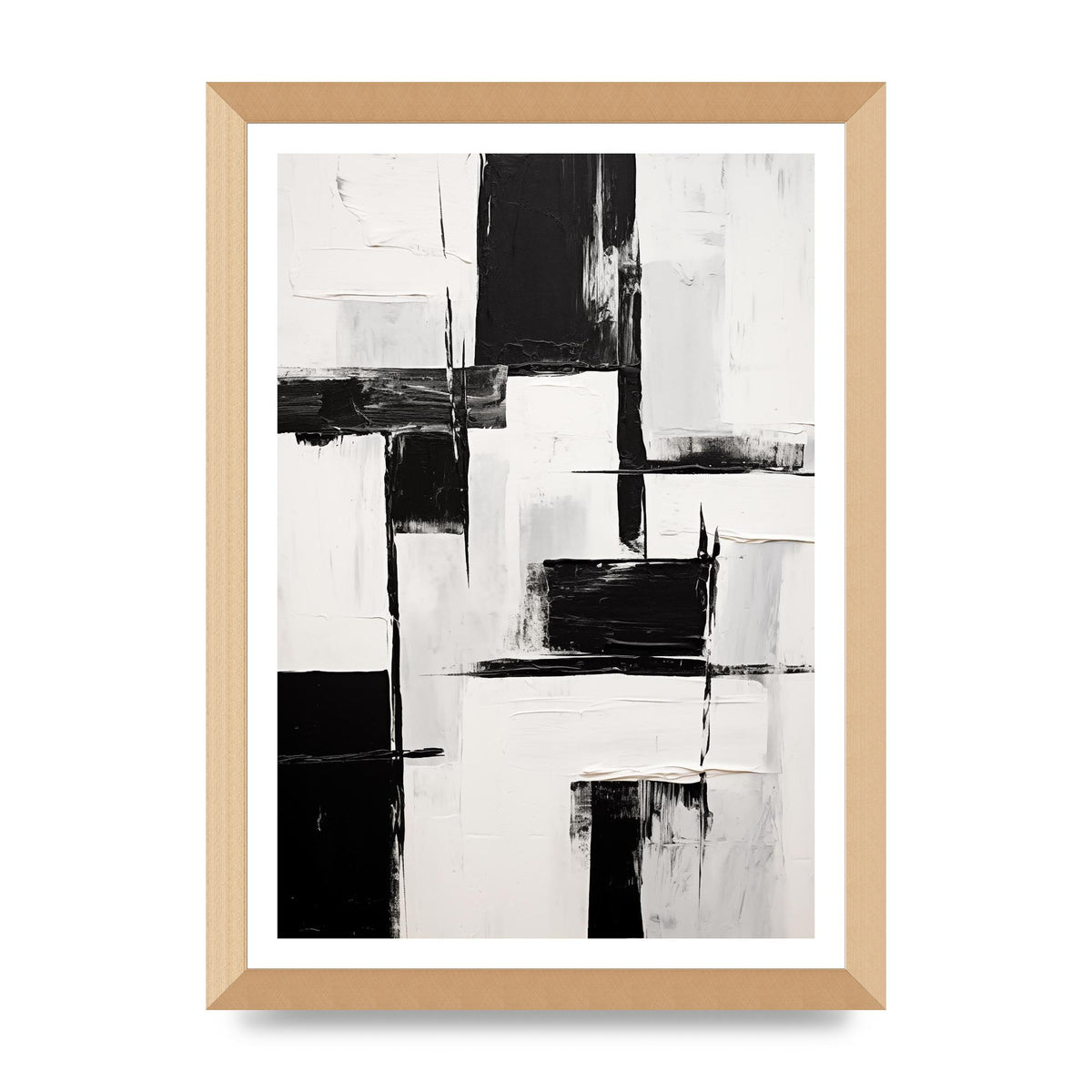Captivating Geometric Black and White Pattern
