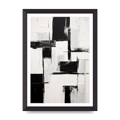 Captivating Geometric Black and White Pattern