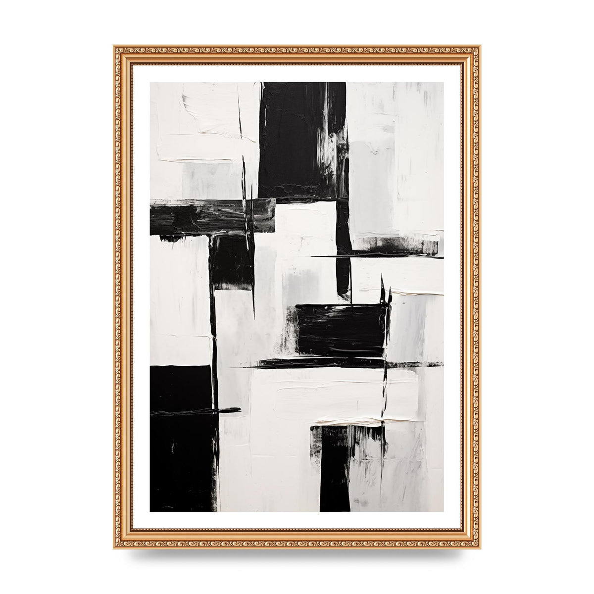 Captivating Geometric Black and White Pattern