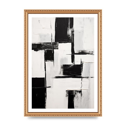 Captivating Geometric Black and White Pattern
