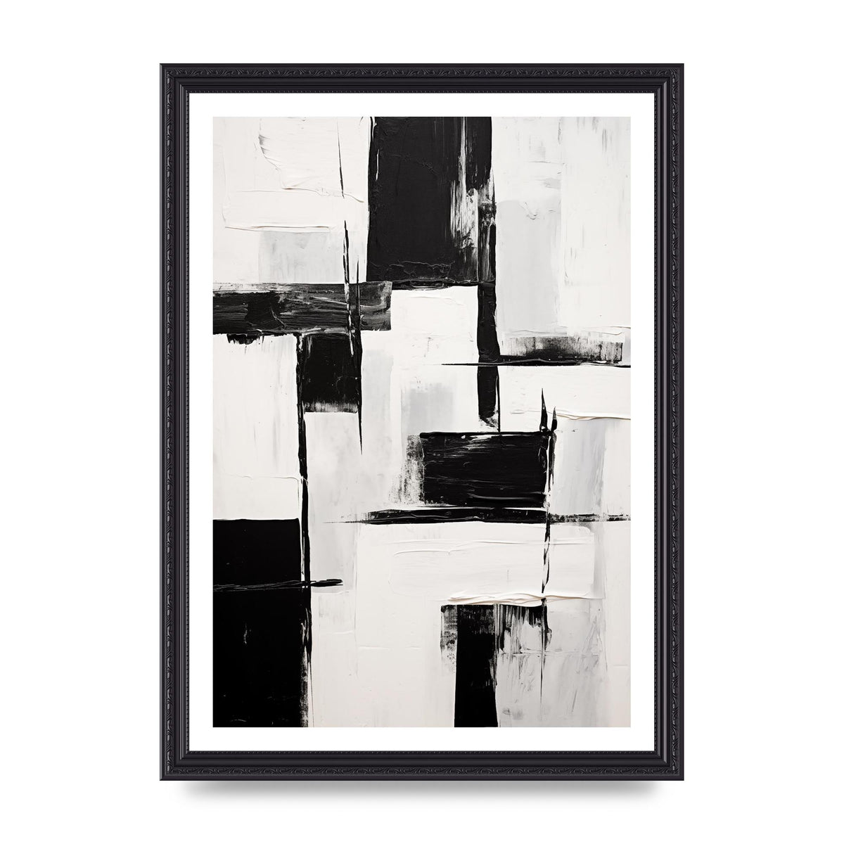 Captivating Geometric Black and White Pattern