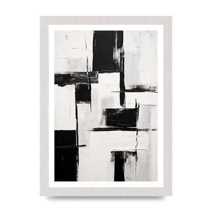 Captivating Geometric Black and White Pattern