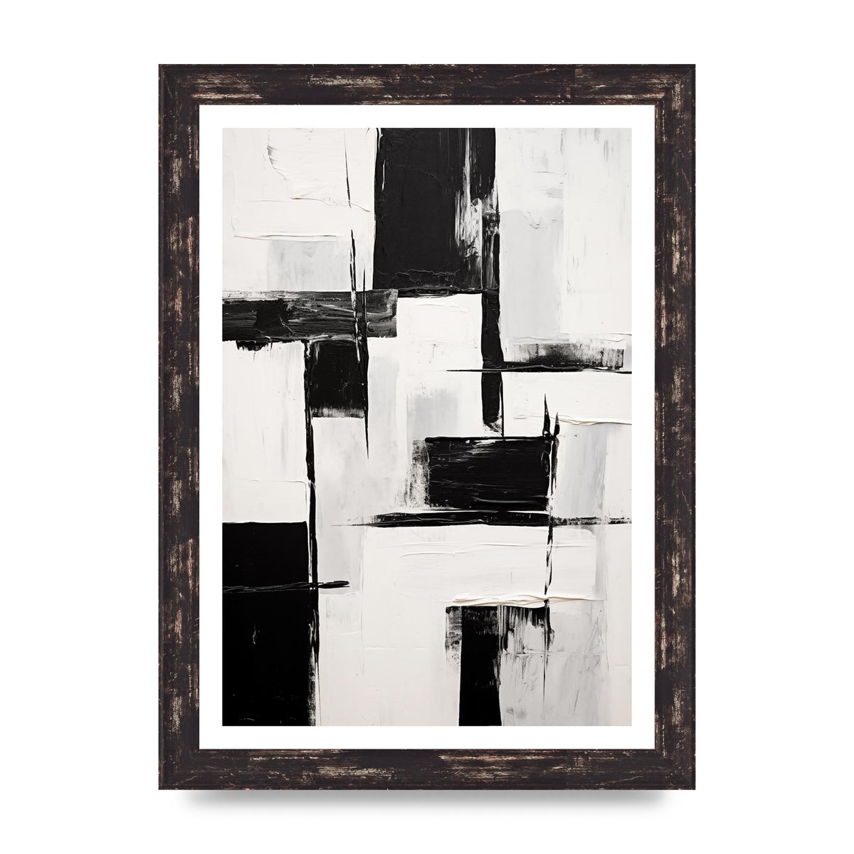 Captivating Geometric Black and White Pattern